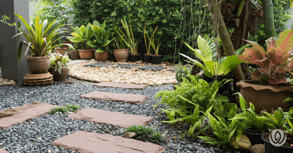 small rock garden
